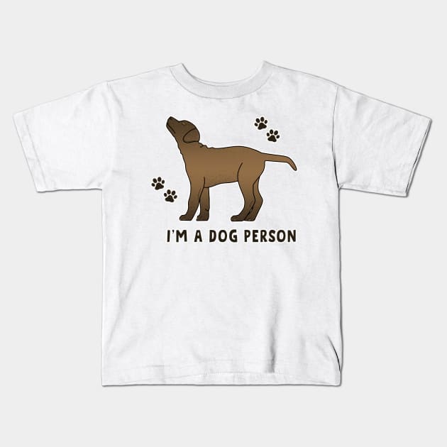 I'm a dog person Kids T-Shirt by Cute-Treasure
